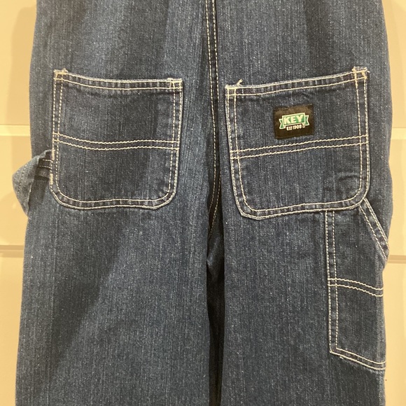 Key established 1908 denim overalls size 5 great for boys and girls 💕 - Picture 5 of 8